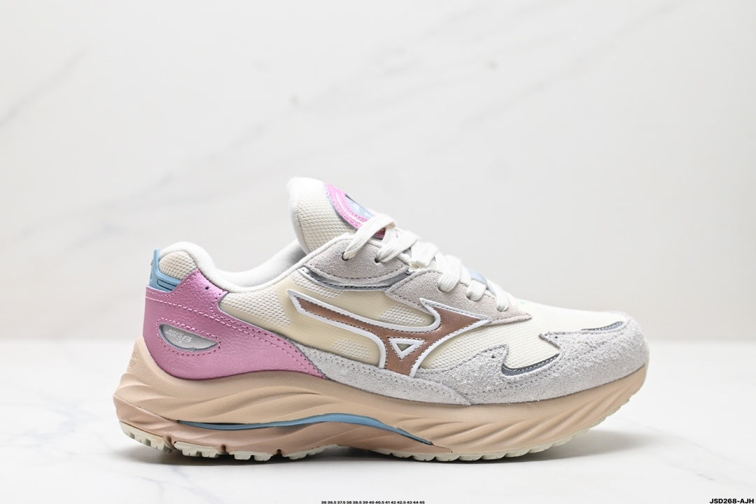 Mizuno Wave Rider β Retro Sneaker | White Pink Lavender | D1GA242701