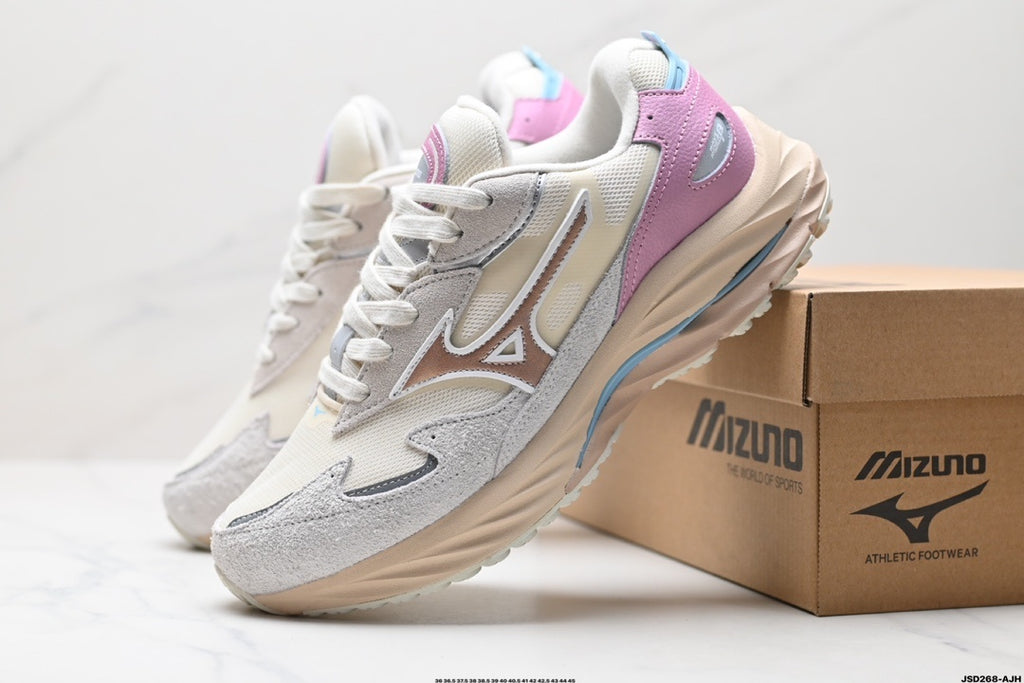 Mizuno Wave Rider β Retro Sneaker | White Pink Lavender | D1GA242701