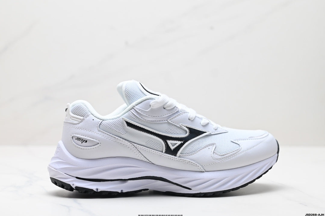 Mizuno Speed Sportstyle Retro Runner | White Black | D1GA330801