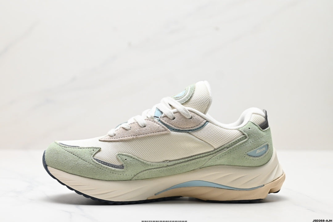 Mizuno Wave Rider β Retro Sneaker | White Mint | D1GA242401