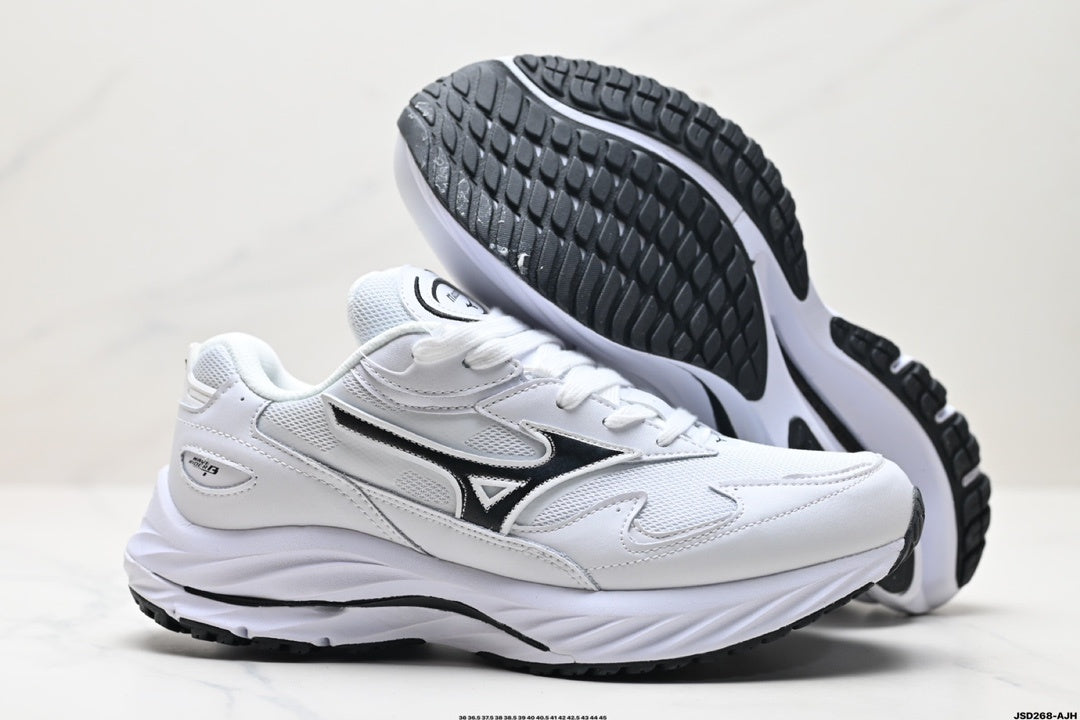 Mizuno Speed Sportstyle Retro Runner | White Black | D1GA330801