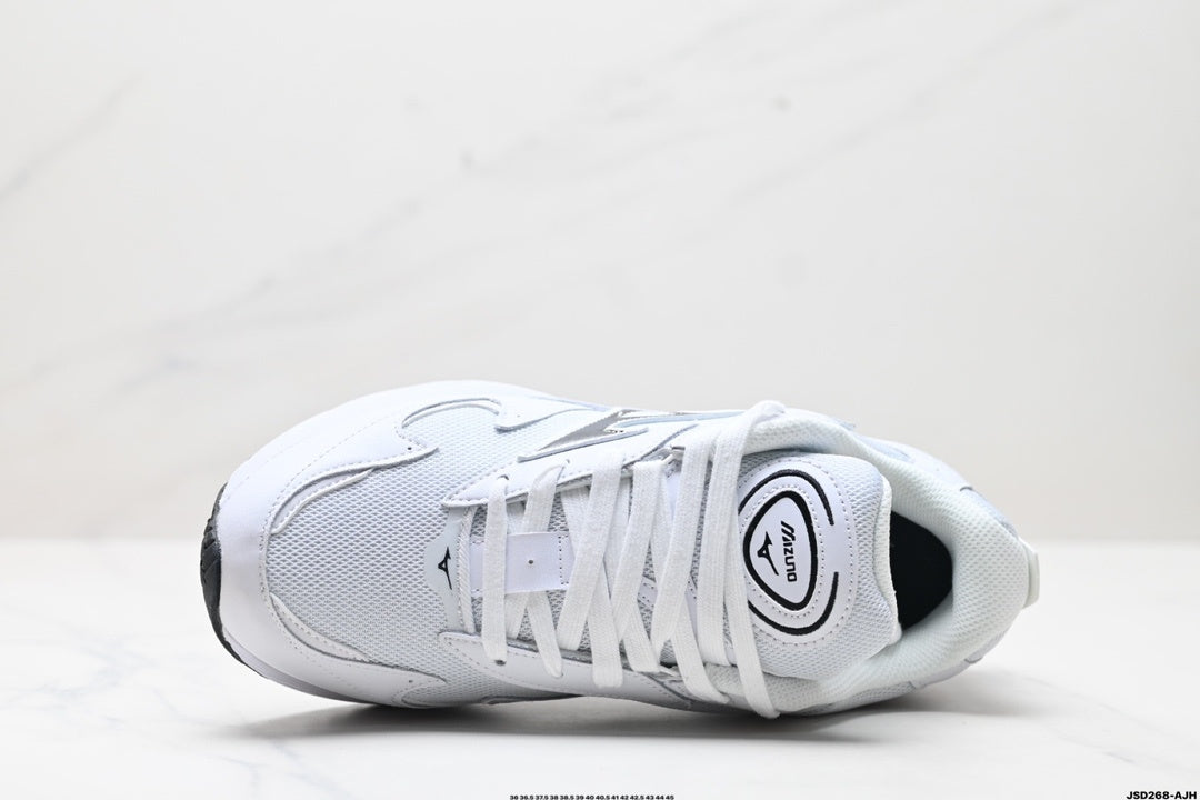 Mizuno Speed Sportstyle Retro Runner | White Black | D1GA330801
