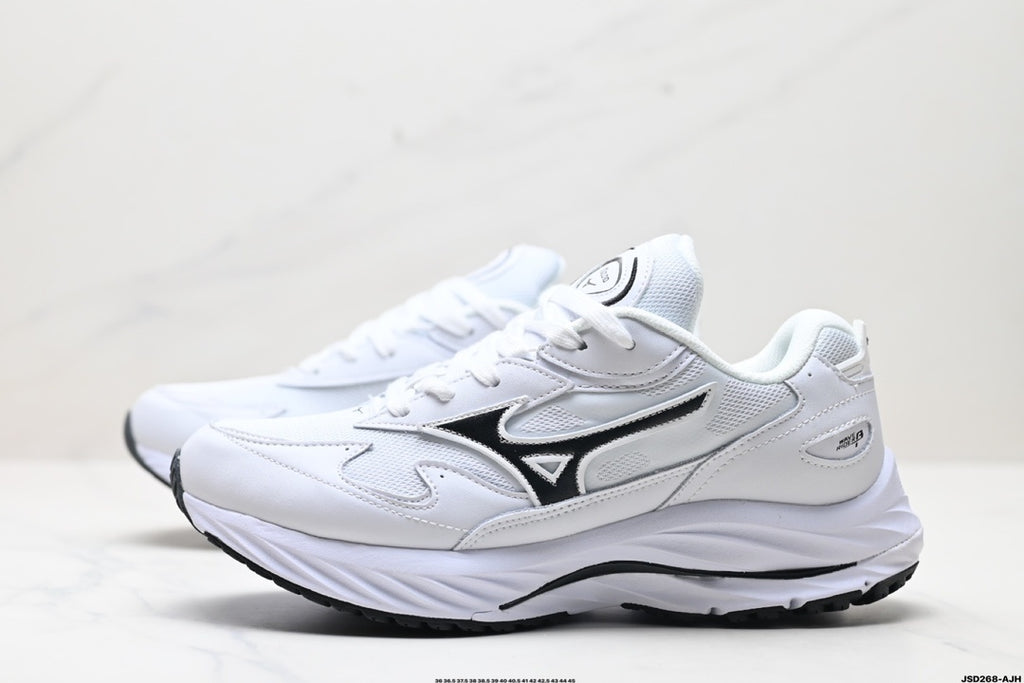 Mizuno Speed Sportstyle Retro Runner | White Black | D1GA330801