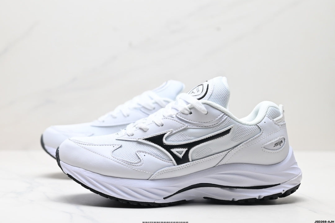 Mizuno Speed Sportstyle Retro Runner | White Black | D1GA330801
