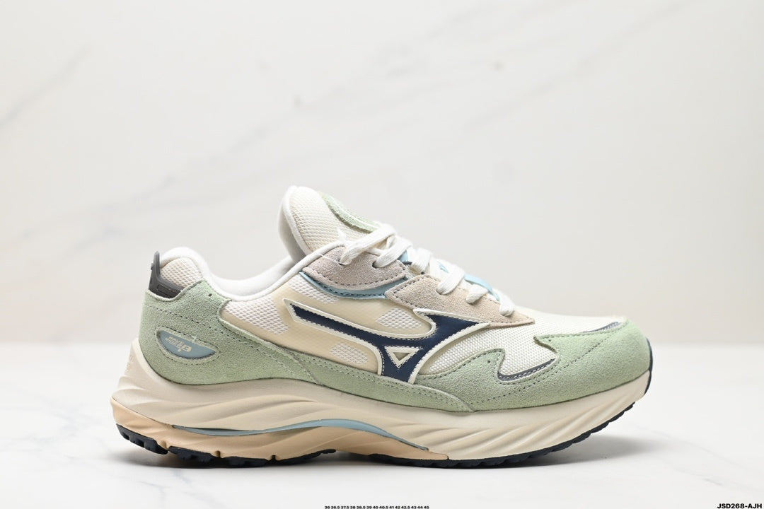 Mizuno Wave Rider β Retro Sneaker | White Mint | D1GA242401