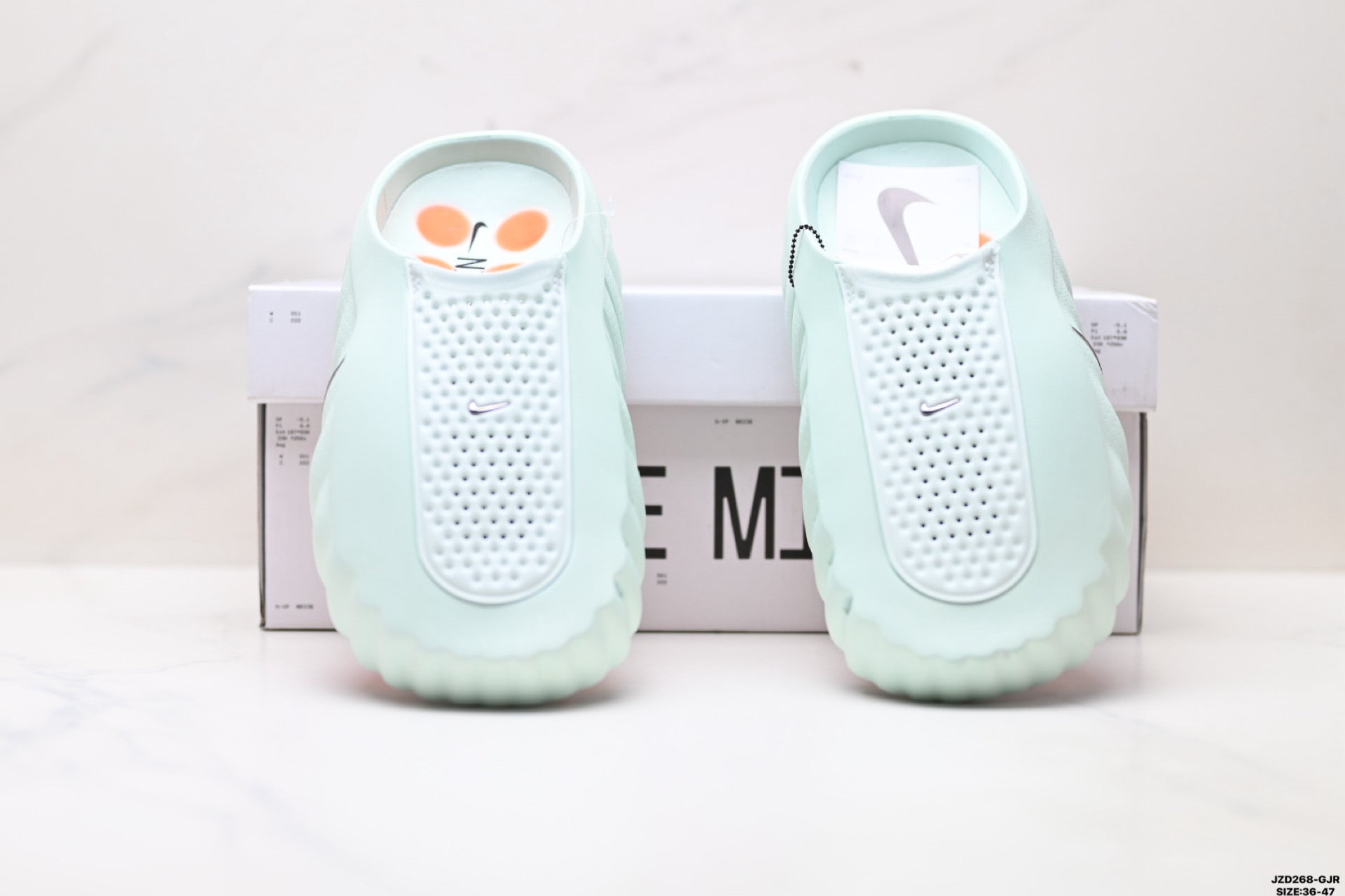 Nike Mind Body 001 Recovery Slide | Mint Green Orange | HQ4309-300