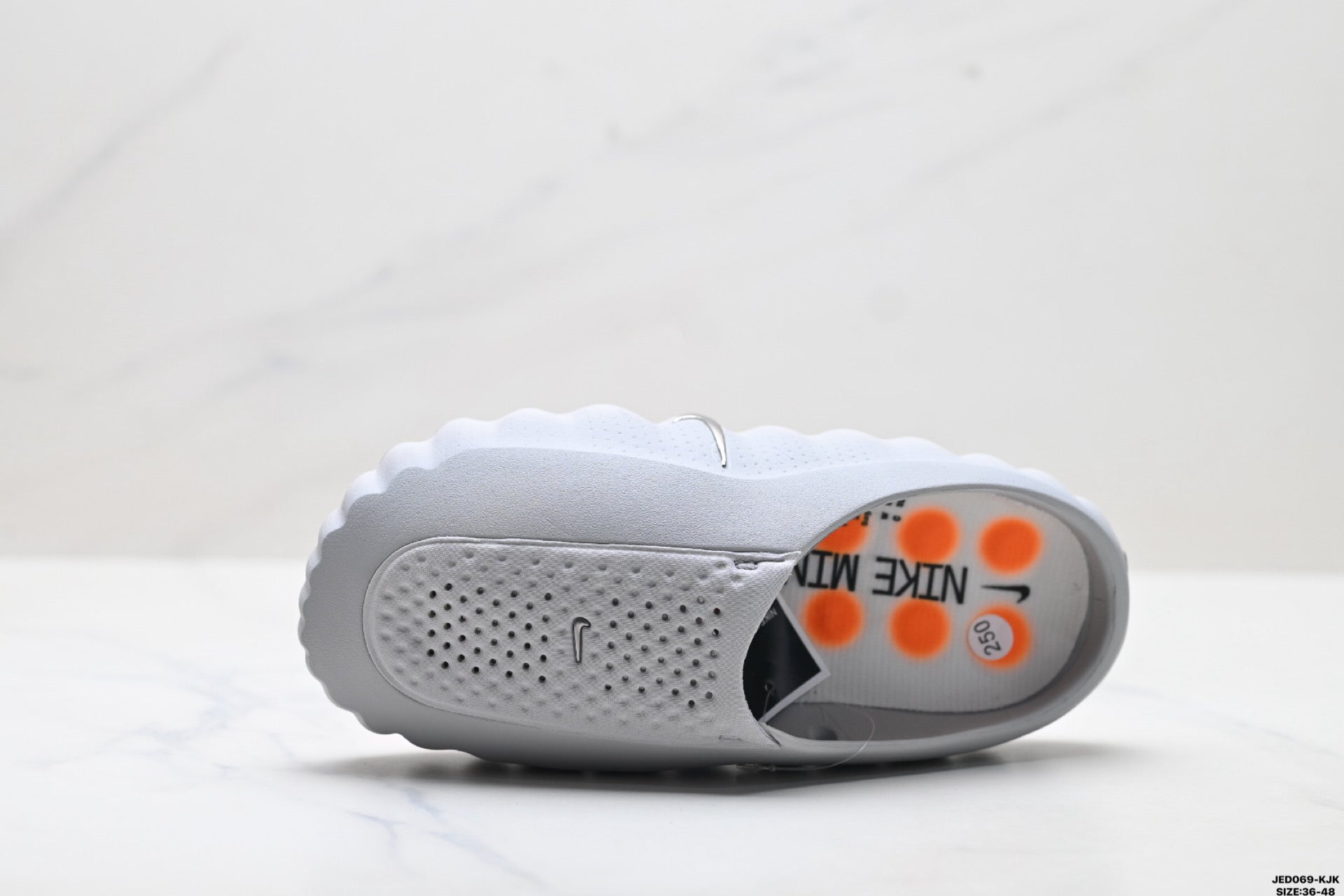 Nike Mind Body 001 Recovery Slide | Wolf Grey Orange | HQ4307-003