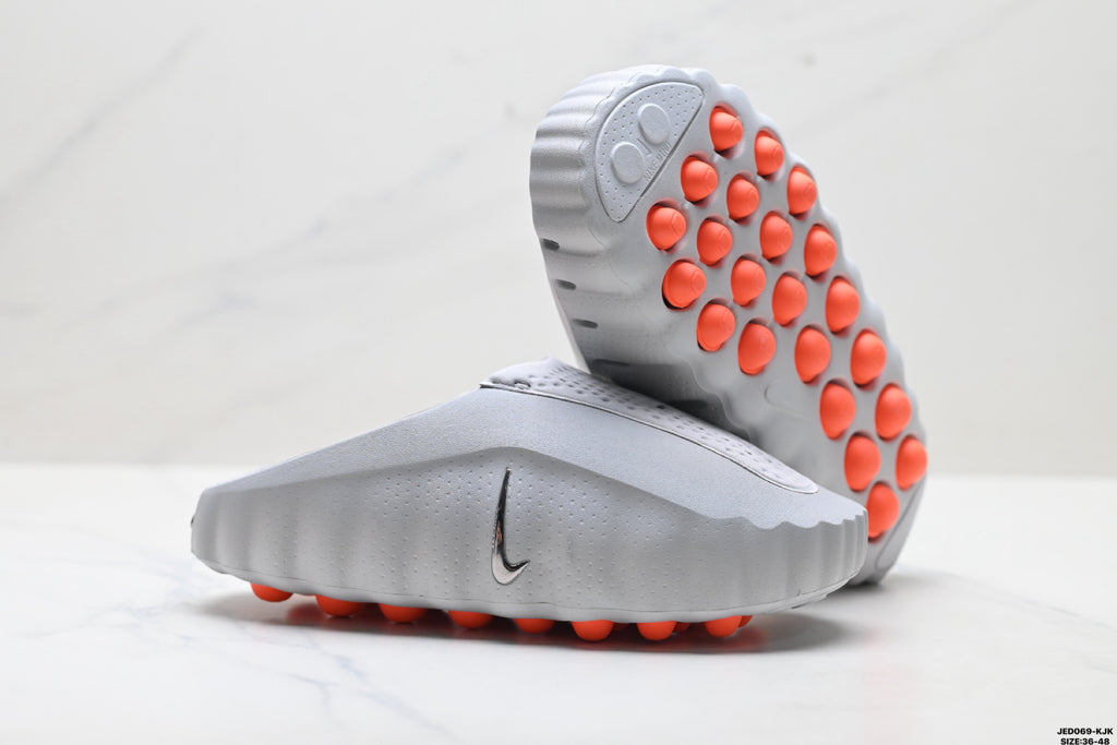 Nike Mind Body 001 Recovery Slide | Wolf Grey Orange | HQ4307-003