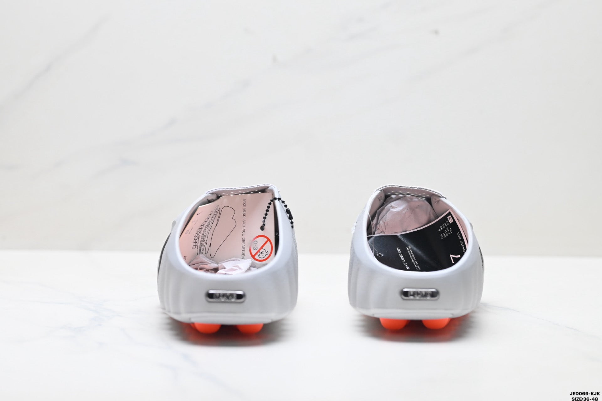 Nike Mind Body 001 Recovery Slide | Wolf Grey Orange | HQ4307-003