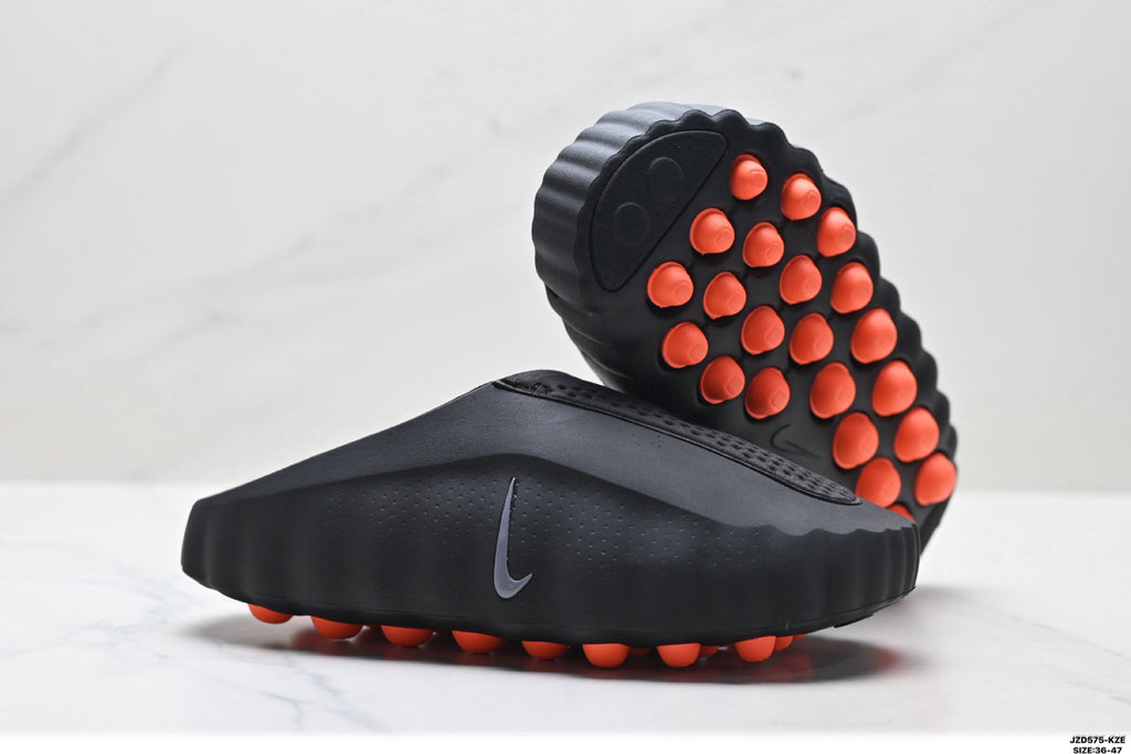 Nike Mind Body 001 Recovery Slide | Black Orange | IQ8502-001