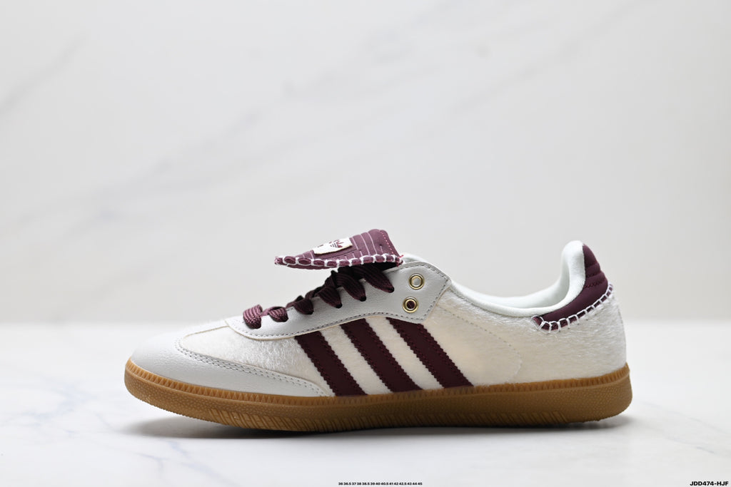 Adidas Originals x Wales Bonner Samba OG | Cream Burgundy Gum | IE0586