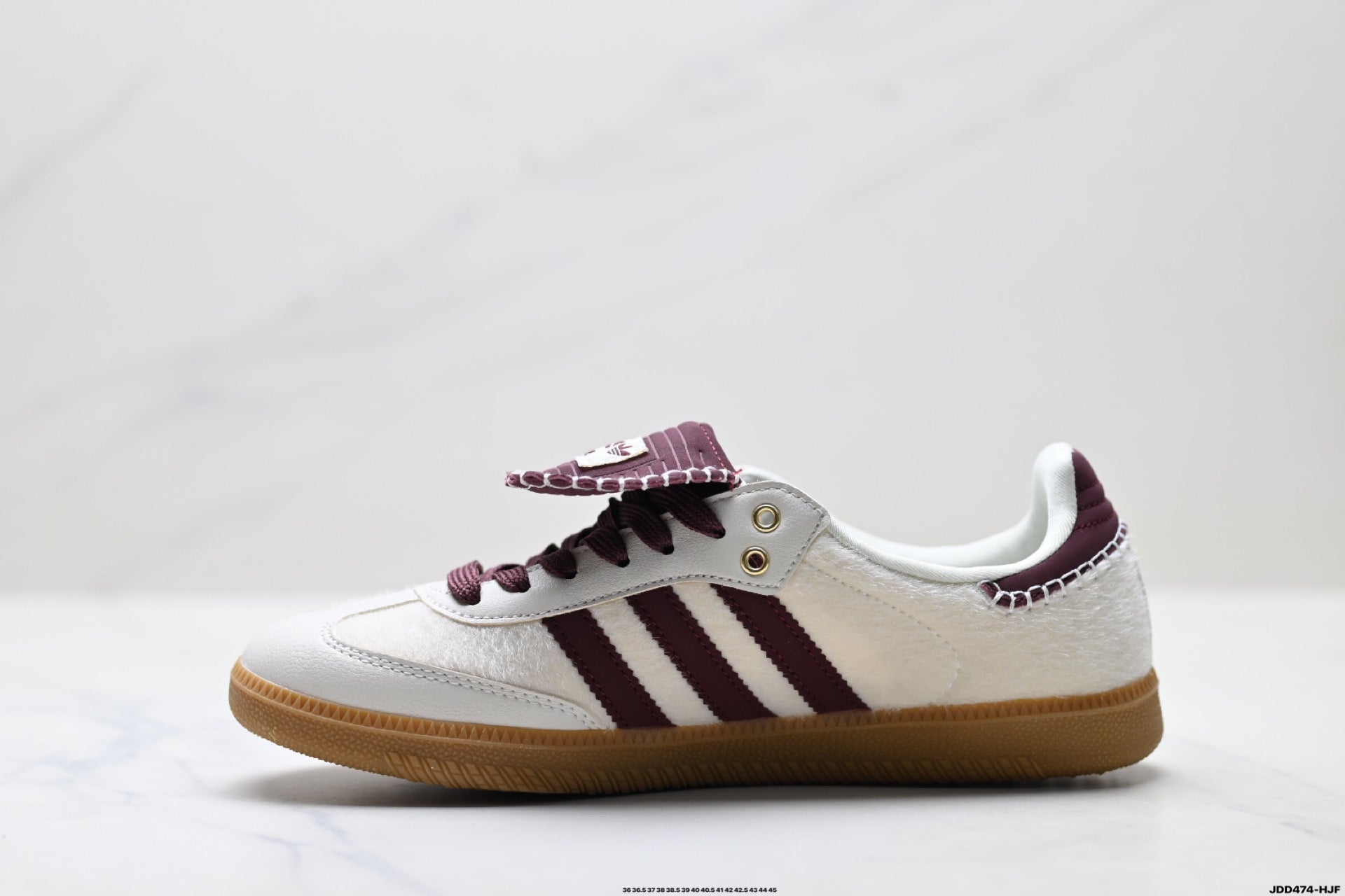 Adidas Originals x Wales Bonner Samba OG | Cream Burgundy Gum | IE0586