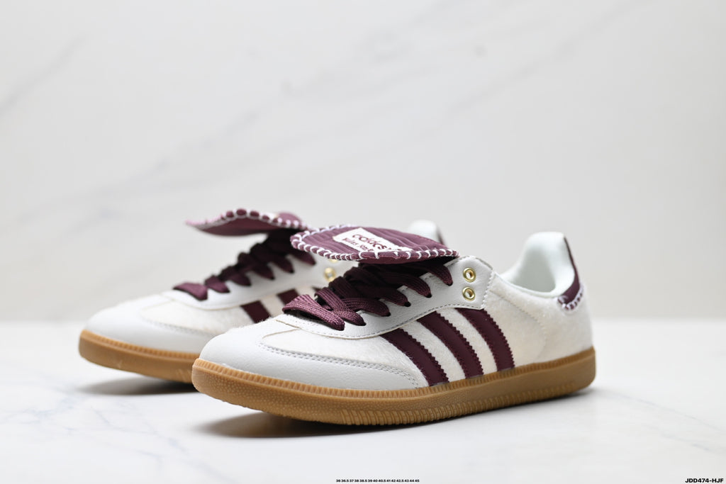 Adidas Originals x Wales Bonner Samba OG | Cream Burgundy Gum | IE0586