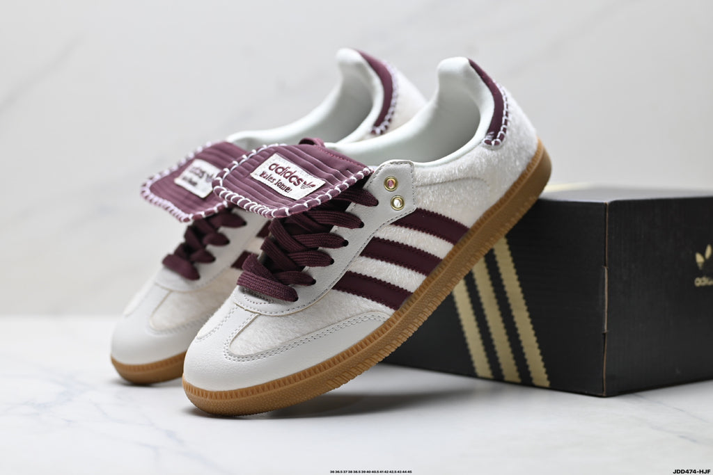 Adidas Originals x Wales Bonner Samba OG | Cream Burgundy Gum | IE0586